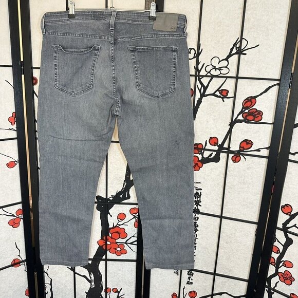 AG Adriano Goldschmied The Tellis Modern Slim Jeans Size 38 Gray Mens - Picture 4 of 6